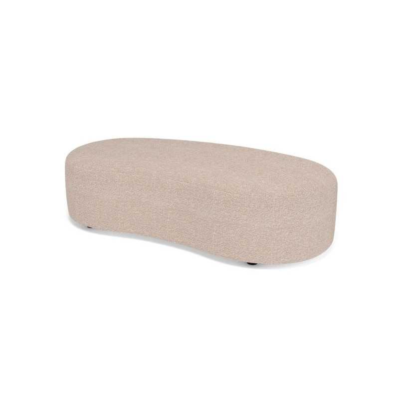 POUF HARICOT NACRE ROSE