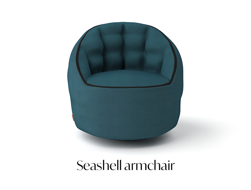 Seashell armchair